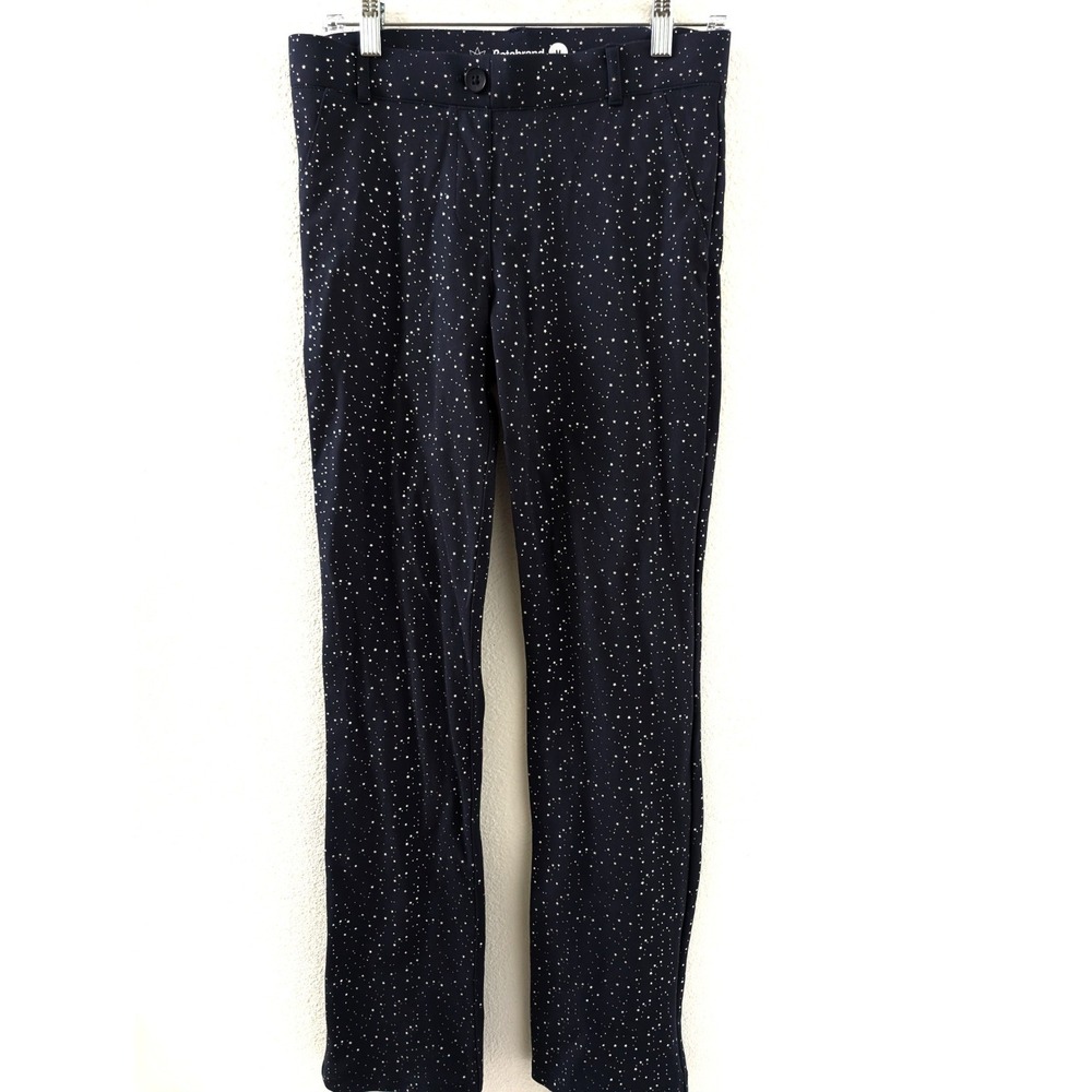 Betabrand Starlight Navy Straight Leg Dress Yoga Pants Medium